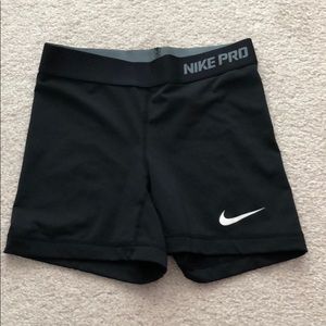 Nike biker shorts size xs black
